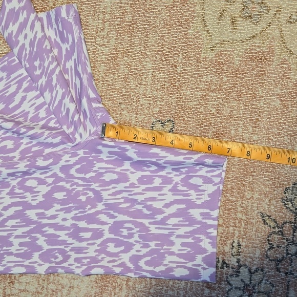 SAGE COLLECTIVE Lavender and White Leopard One Piece Short Unitard Size XS - Picture 11 of 12